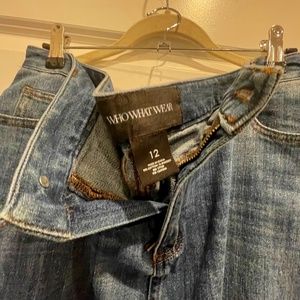 WhoWhatWear Jean skirt women’s size 12 bonus cami
